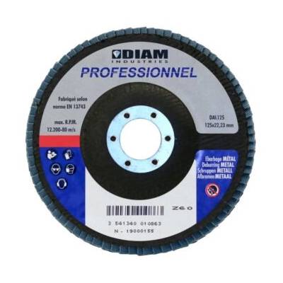 Disque abrasif métal Ø125 mm grain 40 - Gedimat - DIAM INDUSTRIES