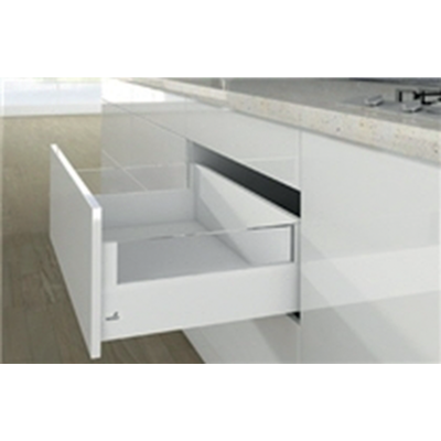 Casserolier Arcitech Designside HETTICH - P.650 H.218/126mm - Blanc sans coulisse avec rehausse en verre - 9149382 - HETTICH FRANCE