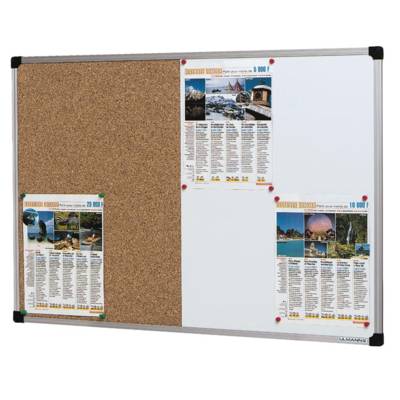 Panneaux d'affichage gamme BUREAU - Bivalent: surface émaillée