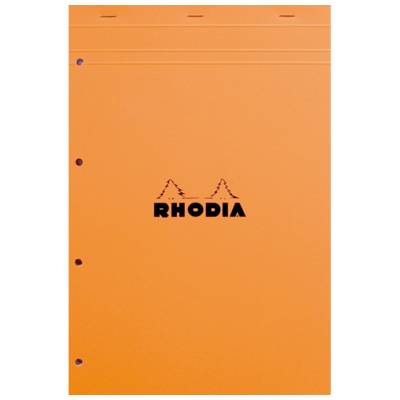 Bloc ORANGE N°20 21x31,8cm 80F agrafées 80g séyès perf. 4t