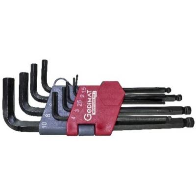 Jeu de 9 clés mâles sphériques GEDIMAT PERFORMANCE PRO - Gedimat