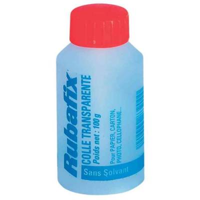 Flacon de colle transparente 100g avec pinceau incorporé