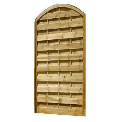 1/2 écran arc vertical convexe en pin - 160/180 x 100 cm - vert - Gedimat