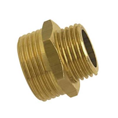 Mamelon laiton 245 réduit mâle diam.20x27mm mâle diam.15x21mm en vrac - Gedimat - BOUTTE