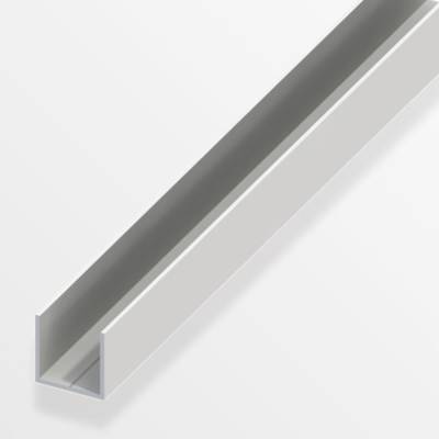 Profilé U en PVC rigide blanc long.1m larg.7,5mm haut.7,5mm - Gedimat - ALFER ALUMINIUM