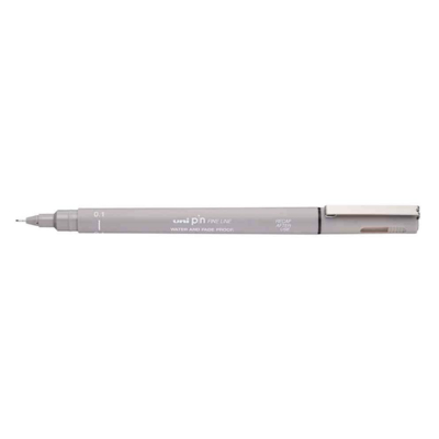 Feutre technique PIN 01200 GC pointe 0,1 mm gris clair - Uni-ball