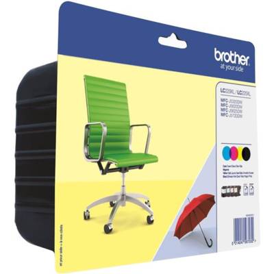 Pack de 4 cartouches d'encre originales LC229XLVALBP BK=2400 pages