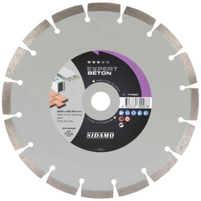 Disque à tronçonner EXPERT béton Ø230 mm - Gedimat - SIDAMO