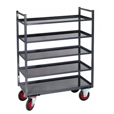Servante multi-niveaux à 5 plateaux tôle 935 x 435 mm 400 kg - FIMM - 880000560