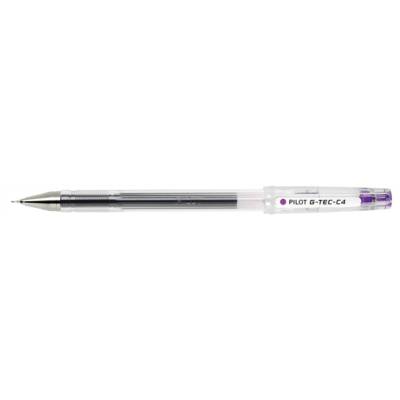 Stylo roller à encre gel G-TEC-C4 pointe ultra fine 0,4mm Trace 0,2mm Violet - PILOT