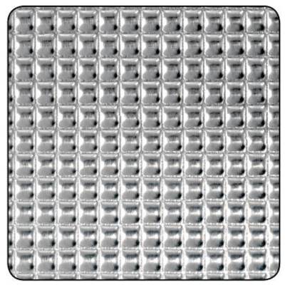 Tôle en aluminium pointe diamant long.50cm larg.25cm ép.0,5mm - Gedimat