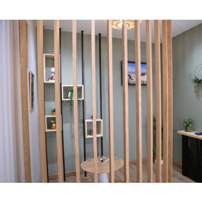 Kit 4 tubes claustra alu bois ARTITUB - 2650x35x20 mm - Gedimat - DEVISMES