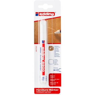Marqueur pour meuble 8900 Blanc Pur Pointe Fine 1,5-2 mm - EDDING
