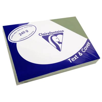 Paquet de 100 Couvertures reliure Text&Cover 240g A4 210x297 mm Vert empire