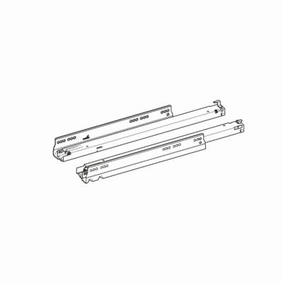 Coulisse Actro You L.400 40 kg HETTICH Silent System set - 9257004 - HETTICH FRANCE