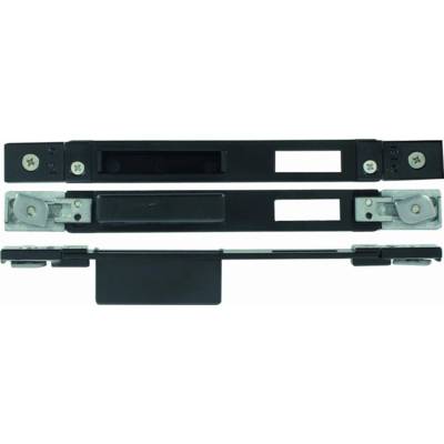 Gâche centrale réglable 21x240 mm ISEO pour serrure Performa - Vernis noir - 038631 - Maxoutil