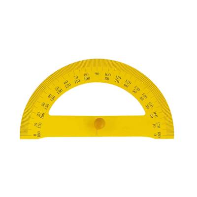 Rapporteur à tableau aimanté en bois avec poignée 180° - 35 cm  Jaune