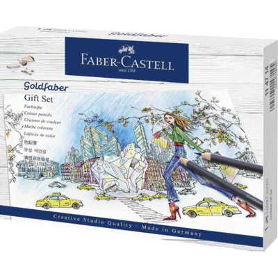 Crayon de couleur Goldfaber, coffret cadeau, 23 pièces
