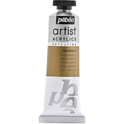 Tube 37 ml Peinture Artist Acrylics Extra fine Bronze Iridescent - PÉBÉO