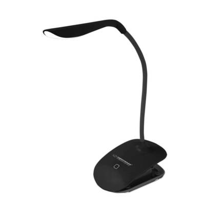 Lampe de Bureau Led DENEB 3 Niveaux Clip de Fixation Noir