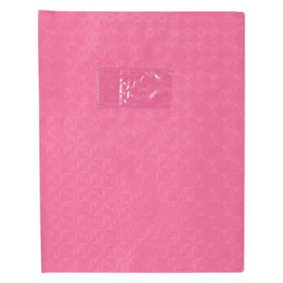 Protège-cahier Grain Losange 18/100ème 17x22 Rose - CLAIREFONTAINE