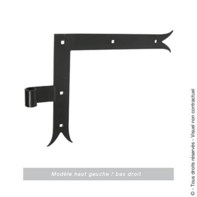 Equerre bout queue de carpe D14 250x300mm - lot de 2 pièces - Gedimat - AFBAT