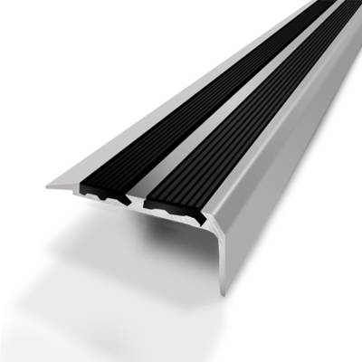 Nez de marche 12V à visser alu 40 x 19 mm - 1,70 m - anodisé naturel - Gedimat