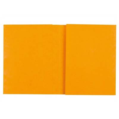 Protège Cahier "Ecolier" 18 x 22 cm Carte Lustrée 2 grands Rabats Jaune