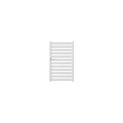 Portillon MERLIN alu blanc - h.1,60 x l.1,05 m - Gedimat - GARDEN GATE