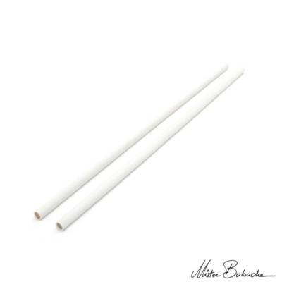 Paire de Baguette DEVIL pour Diabolo 49cm Diam 12mm Silicone Blanc