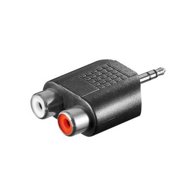 Adaptateur Audio 3.5 mm Mâle (3-pin, Stereo) > 2x RCA Femelle
