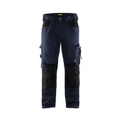 Pantalon artisan BLAKLADER Sans poches flottantes T.50 - MARINE FONCE/NOIR - 155618608699-50 - BLAKLADER WORKWEAR