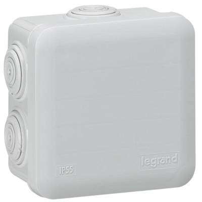 Boîte de dérivation carrée PLEXO gris - Gedimat - LEGRAND