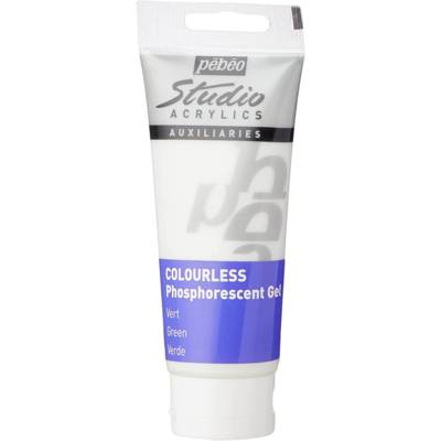 Tube Gel Studio Acrylics 100ml phosphorescent non teinté vert - PÉBÉO