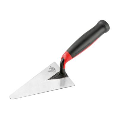 Truelle forgée Pro pointe ronde avec manche bi-matière - 125 mm - Gedimat