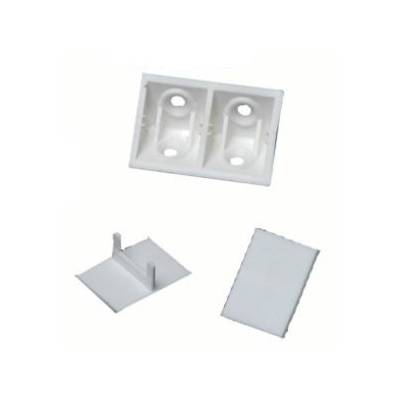 Taquet + Couvercle 02C blanc PRUNIER - Boîte de 50 - STBS02C - Maxoutil