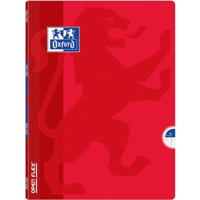 Cahier OPENFLEX agrafé 24 x 32 cm 96 pages grands carreaux 90g rouge