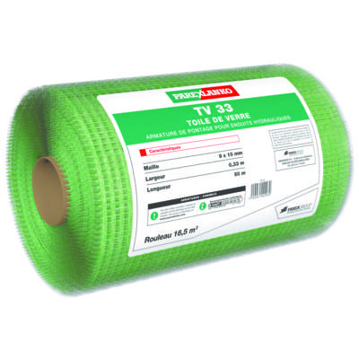 Toile de verre TV33 - rouleau de 50X0,33m - Gedimat - PAREXLANKO
