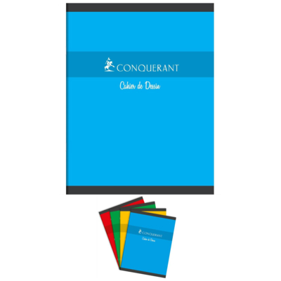 Cahier à dessin 24x32cm 120g 16 Pages Uni - Conquérant