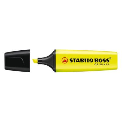 Surligneur BOSS ORIGINAL Rechargeable Pointe Biseautée 2-5 mm Jaune