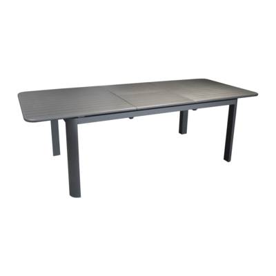 Table de jardin EOS graphite - 180/240x100x74cm - Gedimat - PROLOISIRS