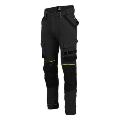 Pantalon SACHA noir/jaune fluo - Gedimat