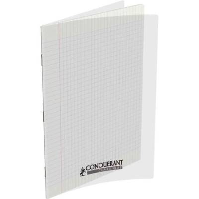 Cahier  A4 140P 90G grands carreaux  PP incolore