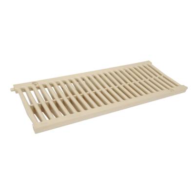 Grille PVC légère pour caniveau NICOLL GRL88S gamme connecto larg.200mm coloris gris sable long.0,5m - Gedimat