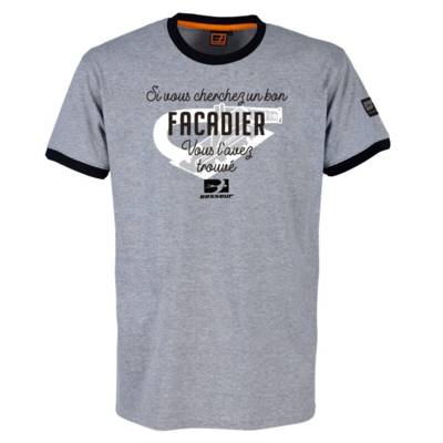Tee-shirt façadier gris chiné - Gedimat - TSD CONFECTION