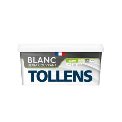 Peinture murs et plafonds monocouche satin blanc - Gedimat - TOLLENS