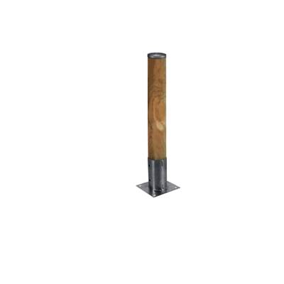 Ancre sur platine pour poteaux en bois ronds - Gedimat