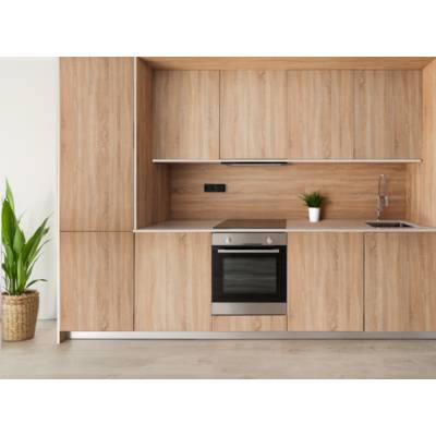 Plinthe de cuisine BARI chêne clair - H.14 x L.225 cm - Gedimat - BCD
