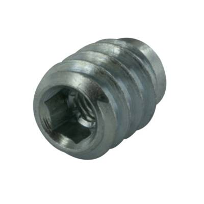 Insert à visser empreinte HC10 Ø18,5 mm l.20 mm acier zingué - lot de 4 pièces - Gedimat - NORAIL