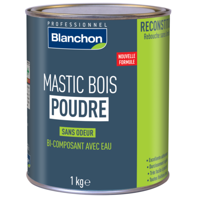Mastic bois poudre bois Blanc 1Kg - BLANCHON - 03103110